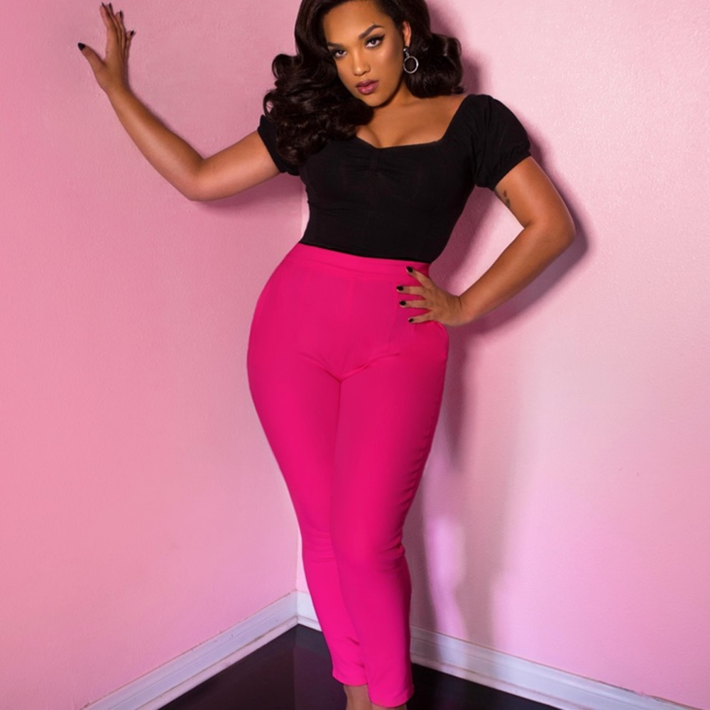 Vixen by Micheline Pitt Cigarette Pants